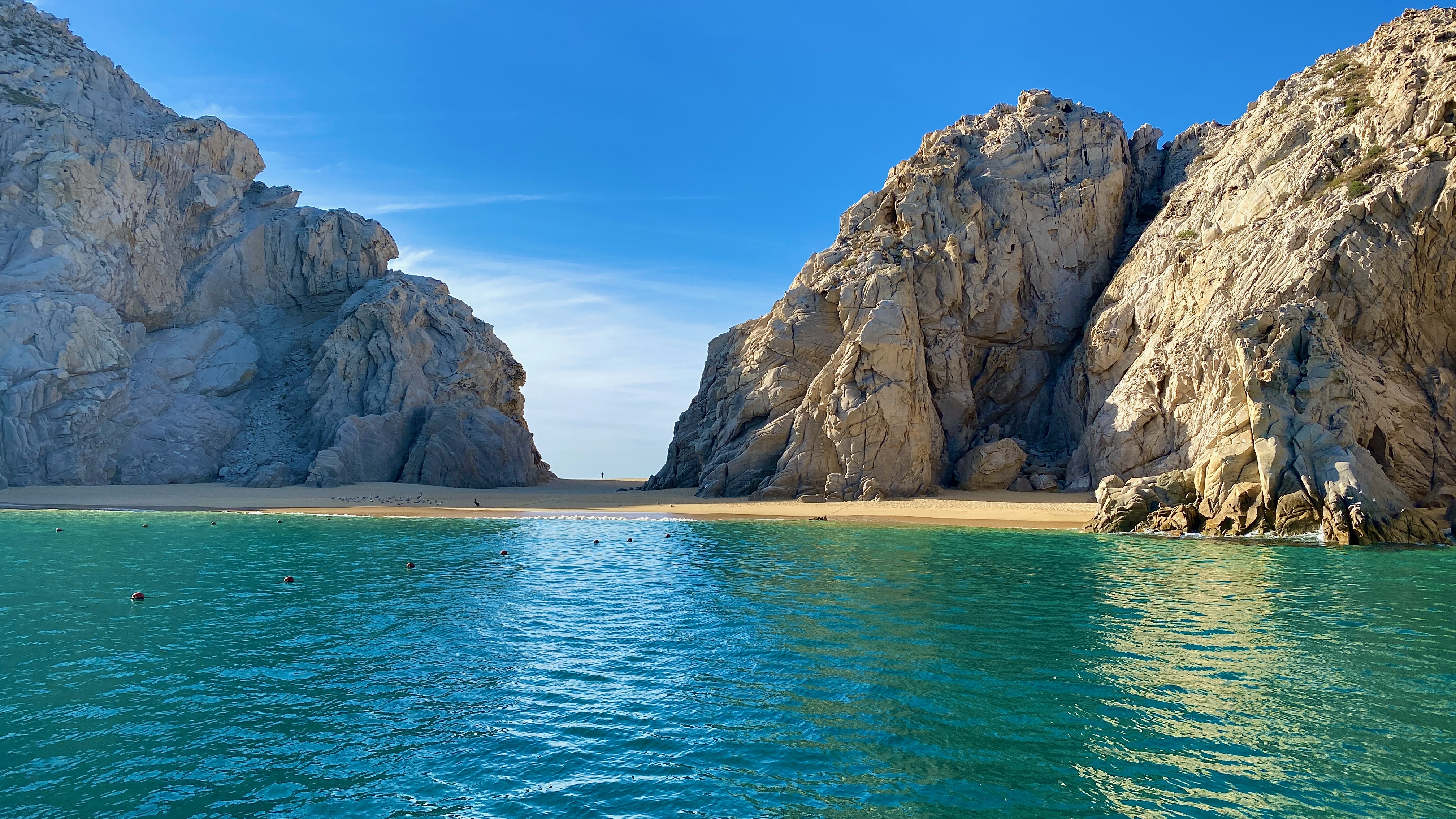 Lovers Beach at Land's End seen from the water