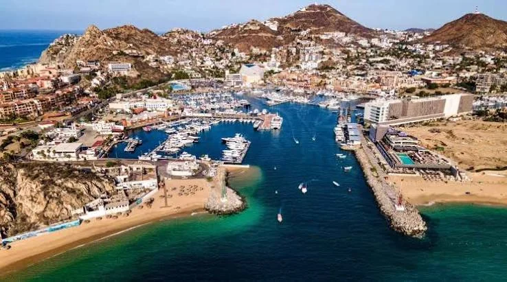 Aerial view of Cabo San Lucas marina