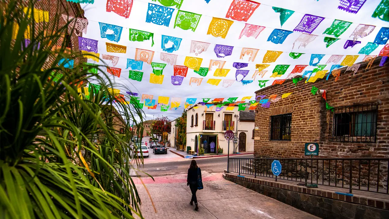 Colorful alley — Todos Santos art district