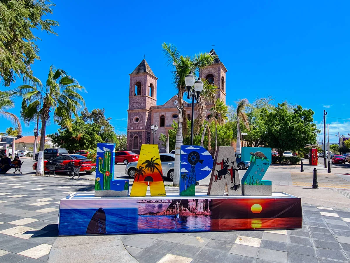 La Paz city center sign